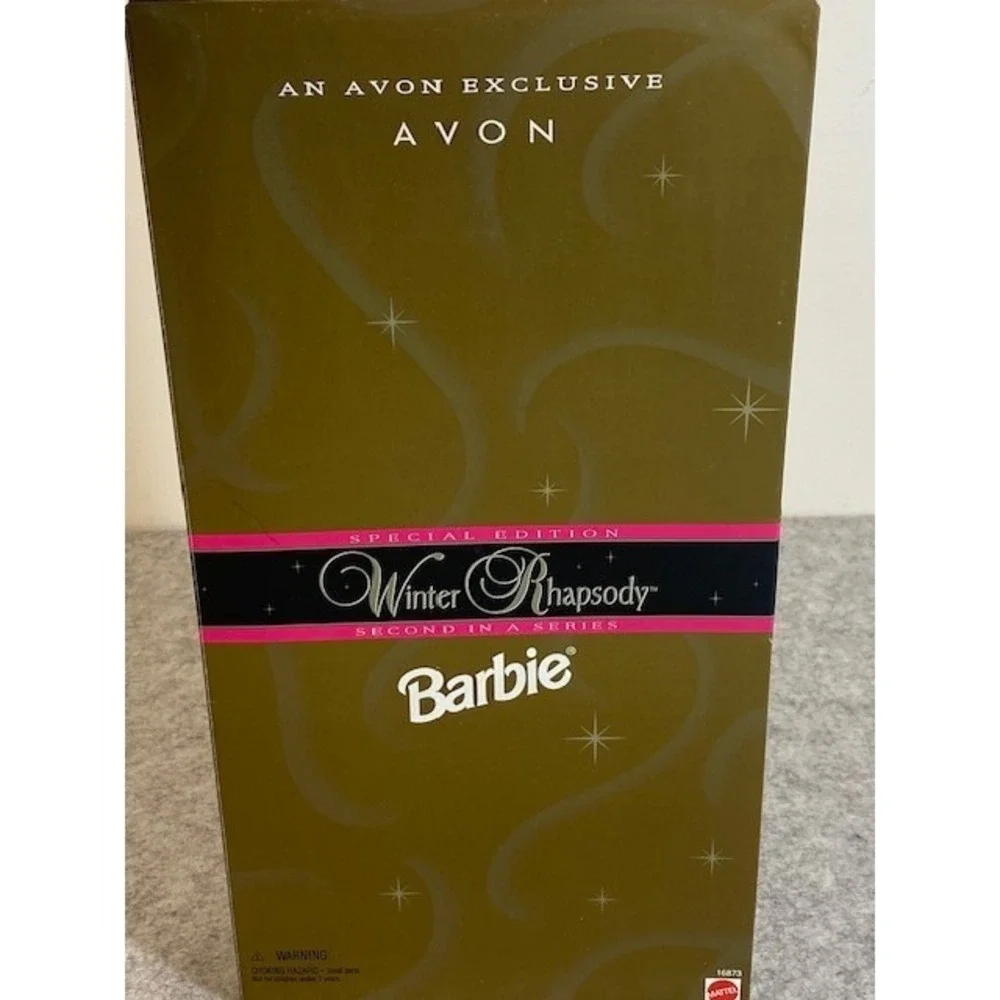 Winter Rhapsody Barbie Doll Avon‎ Exclusive Special Edition Brn Hair 1996**VTNG